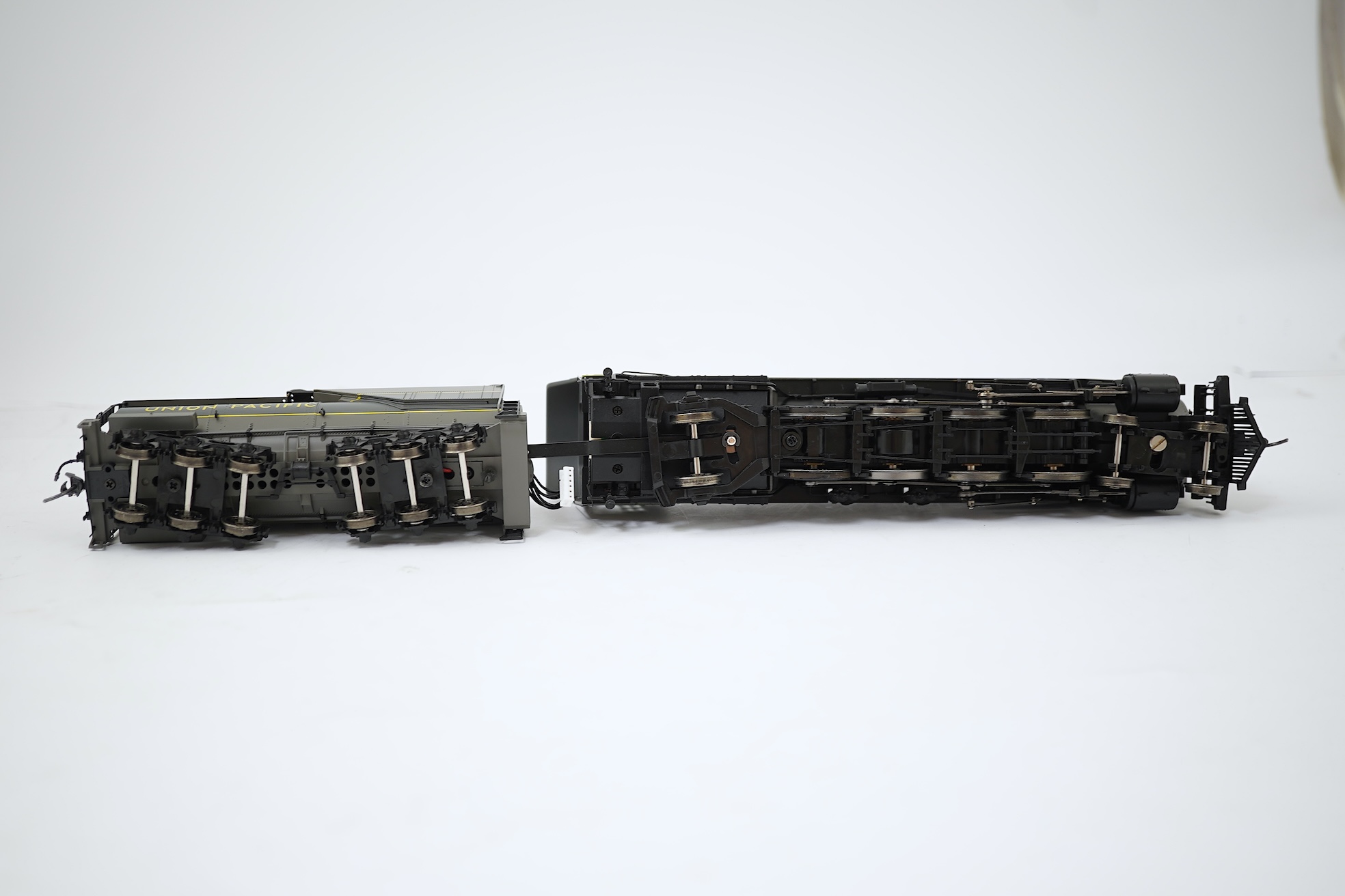 A boxed HO gauge Broadway Limited Paragon Series (039) model of Union Pacific MT-73, 7004, 4-8-2 locomotive with bogie tender, powered for two rail operation.
